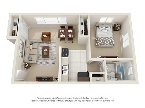 Floor plan 1 Bedroom