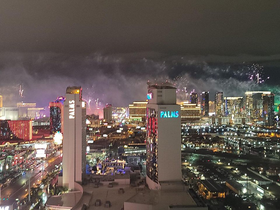 Strip view from balcony.