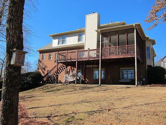 Rear of house with lower sitting area