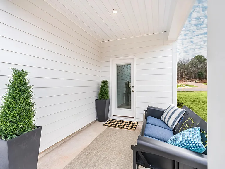 Enjoy the outdoors at Amavi Brier Creek with private patios and fenced-in yards_perfect for relaxing, entertaining, or giving pets room to roam.