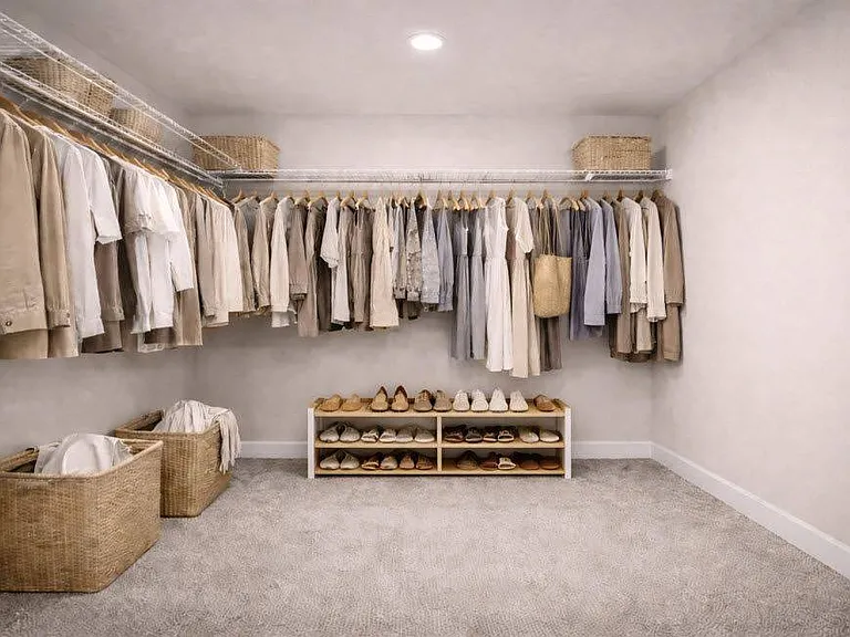 Step into the expansive closet at Sage at Celina Residences, where organization meets style. With ample space for all your clothing and accessories, it's the perfect blend of functionality and elegance. Take the next step to a stylish lifestyle today!