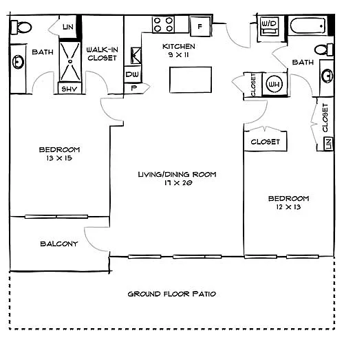 Floor plan 2B20