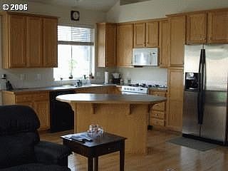 Kitchen with hardwood floors