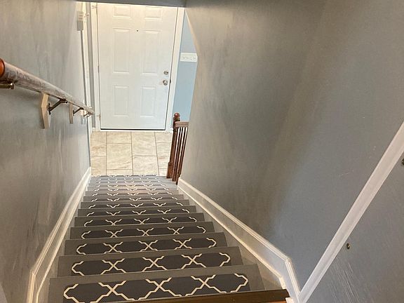 Looking down the stairs