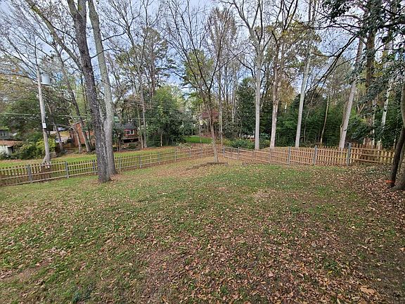 An enormous fenced-in back yard!