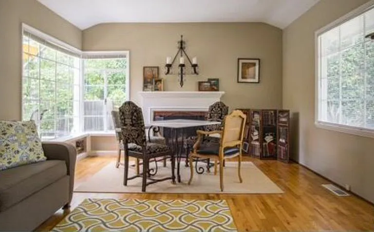Living room with dining area