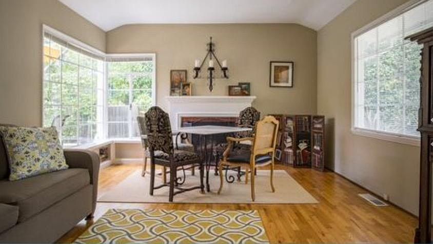 Living room with dining area