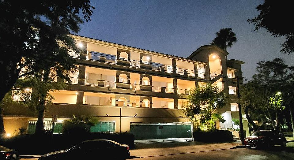 Apartment building night view
