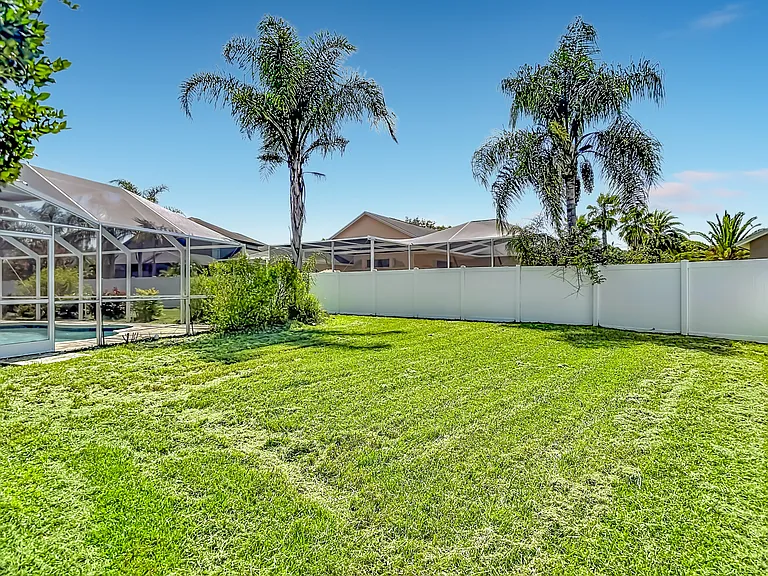 Expansive back yard