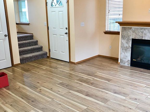 Entry with large coat closet