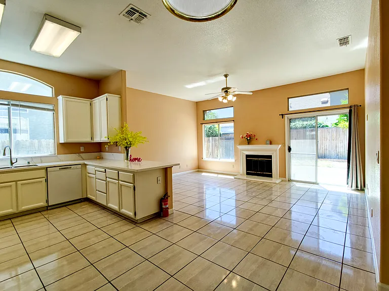 Kitchen and Family room