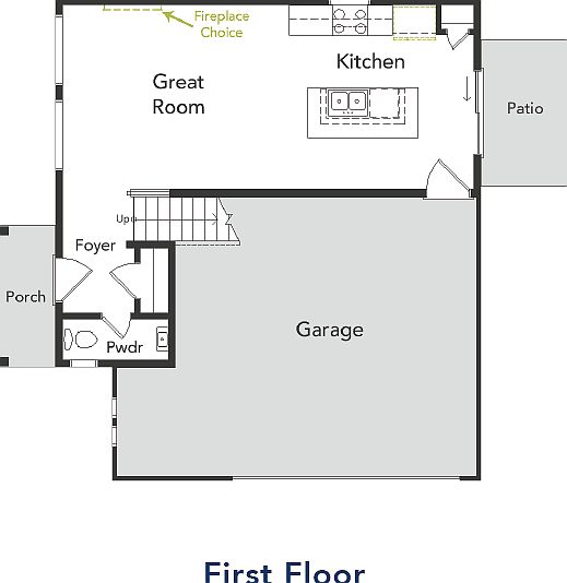 A view of the First floor and garage area in the Shire
