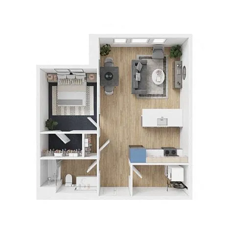 Floor plan Urban 1x1 - B2