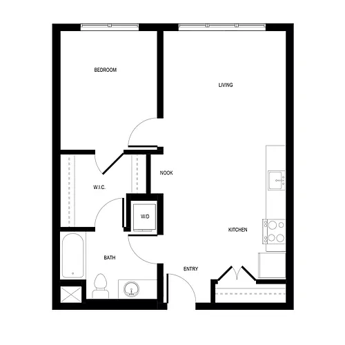 Floor plan 1X1 - C7