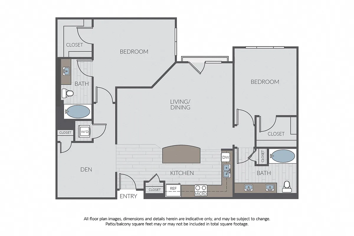 Floor plan Plan 2E + Den