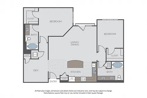 Floor plan Plan 2E + Den