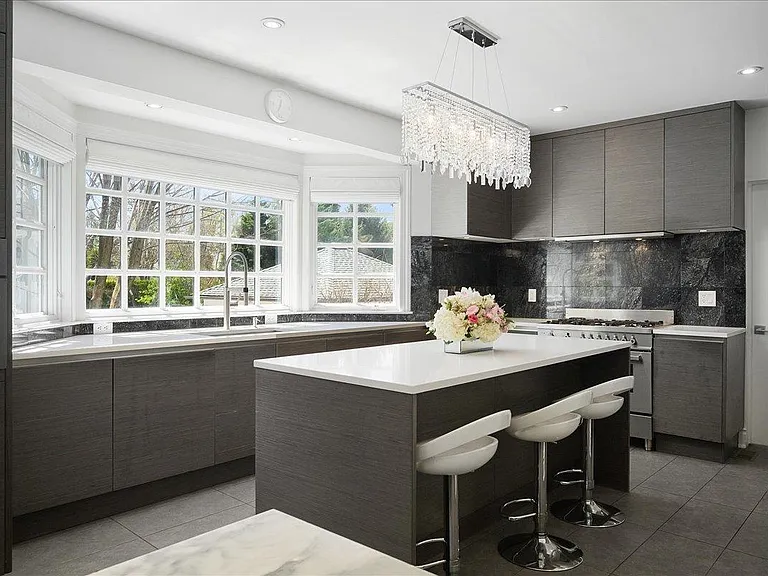 Kitchen. Please note new light fixture will be installed.