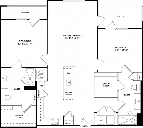Floor plan B1c