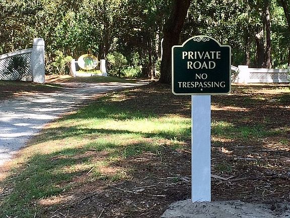 Entrance to subdivision