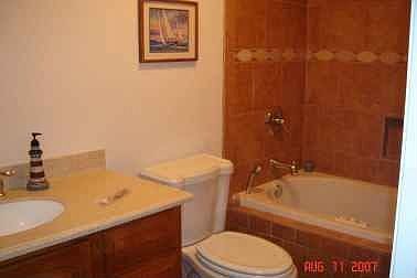 Master Bathroom with Jacuzzi tub.  Both bathrooms remodeled.Recently remodeld 