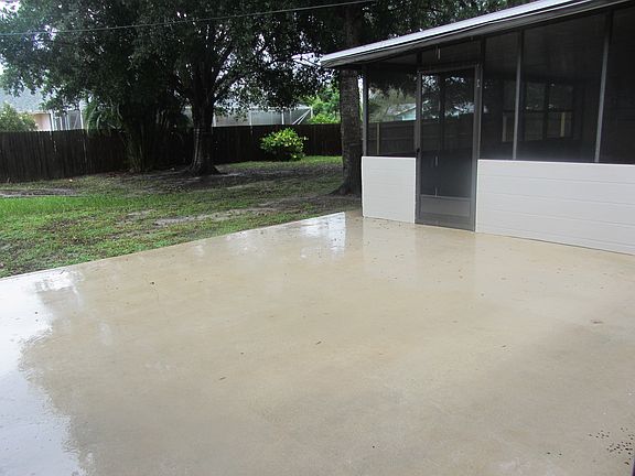 Backyard patio