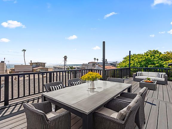 Incredible ocean views from the double deck rooftop patio.