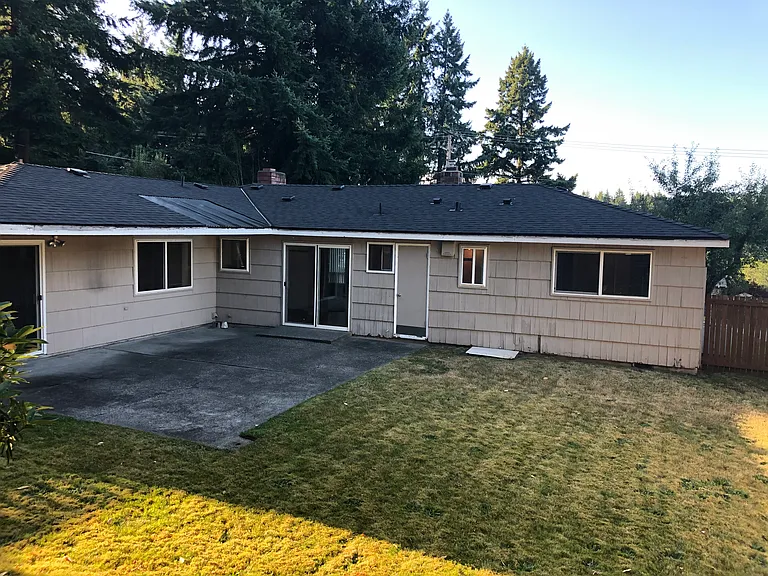 Backyard with patio