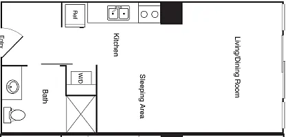 Floor plan Studio - B