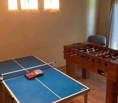 Game room- game tables included in the rental.