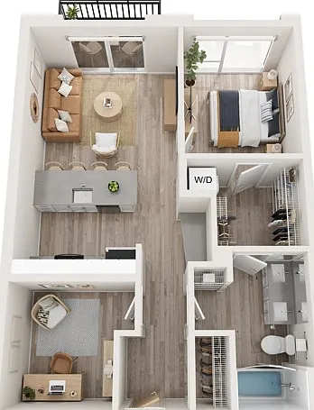Plan B11 | 1 bedroom + den, 1 bathroom Plan B11 | 1 bedroom + den, 1 bathroom