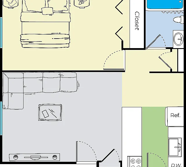 One Bedroom One Bedroom
