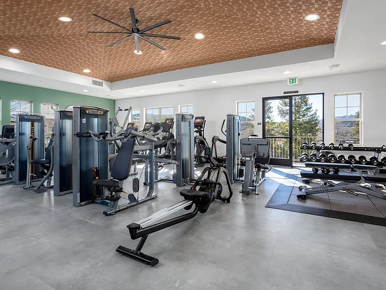 Fitness Center with Strength and Cardio Equipment