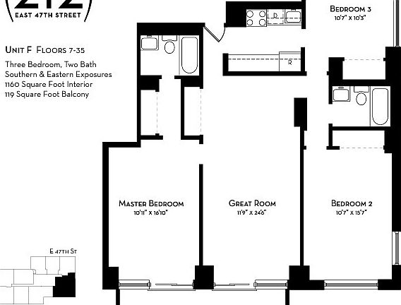 2nd image of 212 E 47th St APT 21F