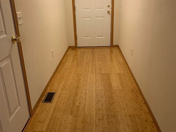 Entry. Bamboo floors. 