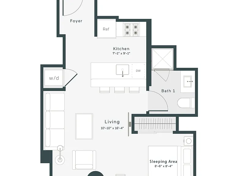 S1 floor plan 1400 Wabash