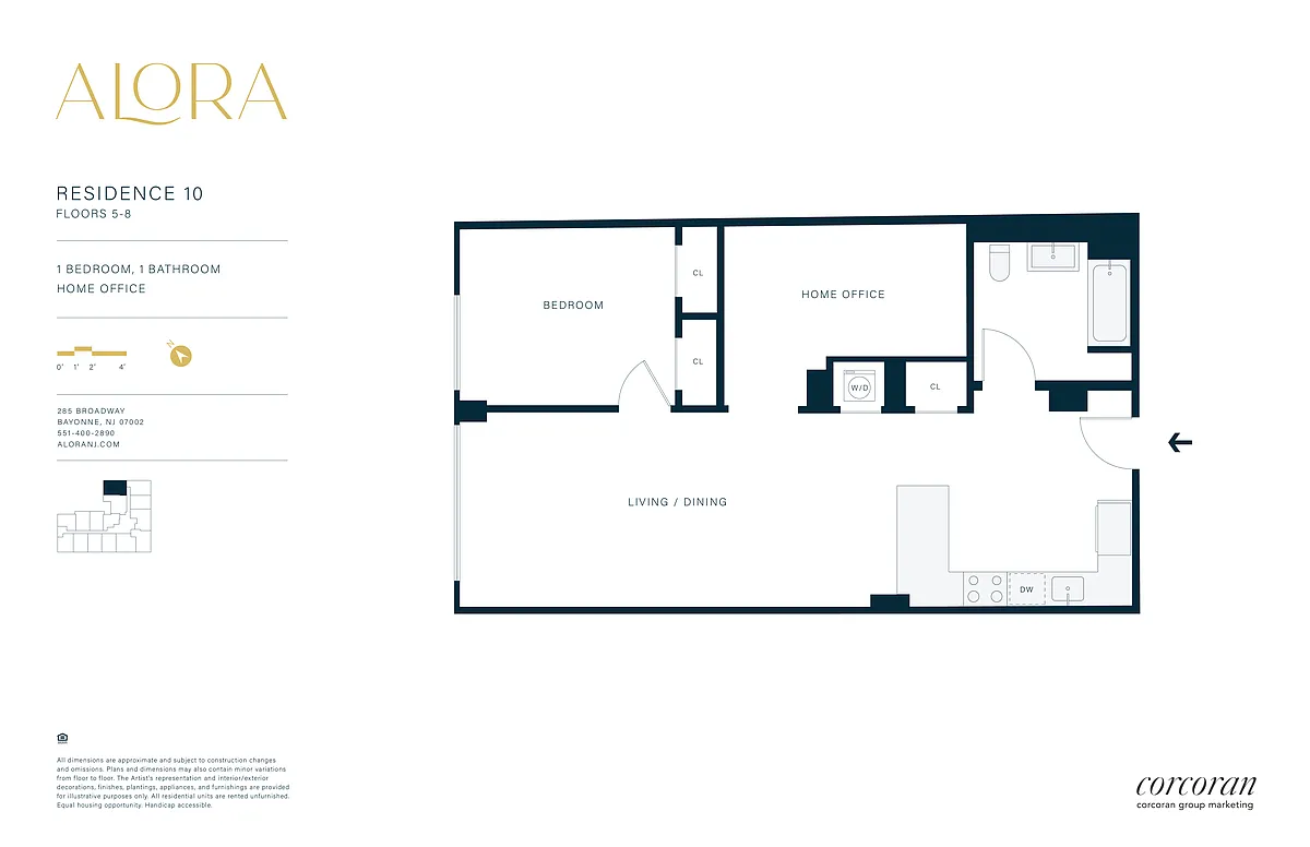 Floor plan 1BDEN10
