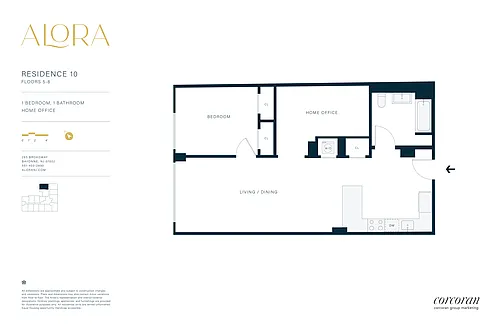 Floor plan 1BDEN10