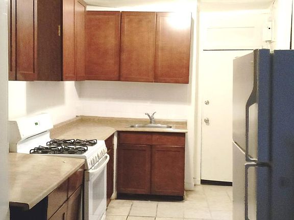 Large kitchen with new gas stove