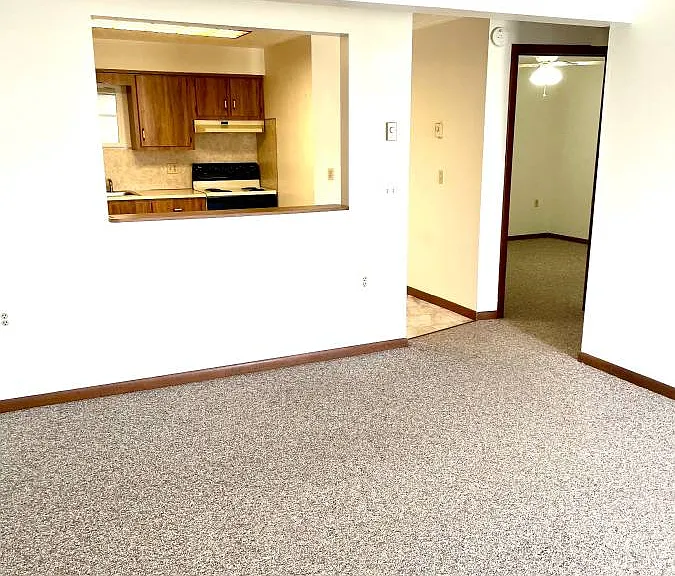 (Upper Right Doorway) Bedroom w/ Lighted Ceiling Fan