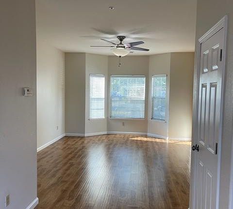 View from kitchen to living room