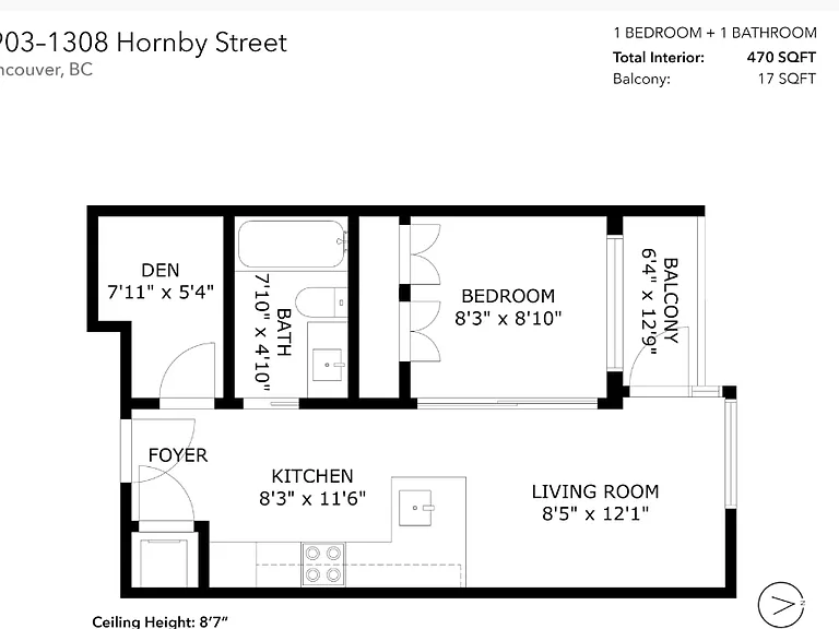 1308 Hornby St #2903 — Photo 7