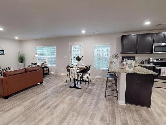 Great room and kitchen