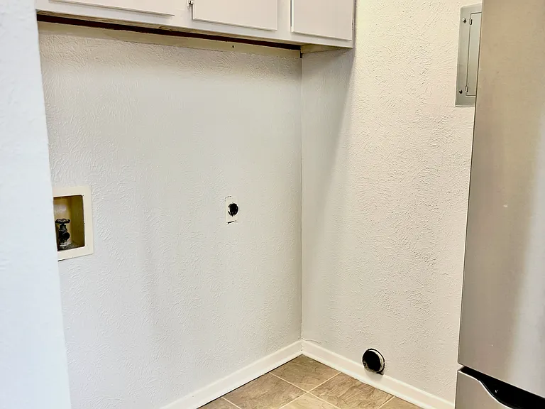 W/D space in Kitchen