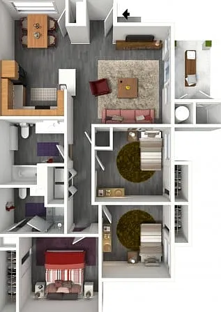 3 Bedroom 3 Bedroom