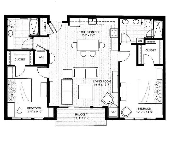 Floor plan Ellipse - Entice
