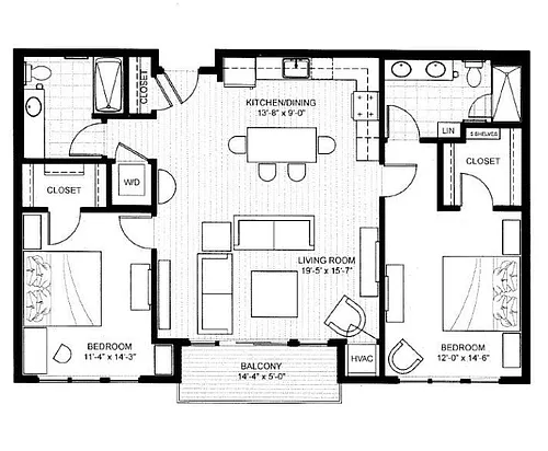 Floor plan Ellipse - Entice