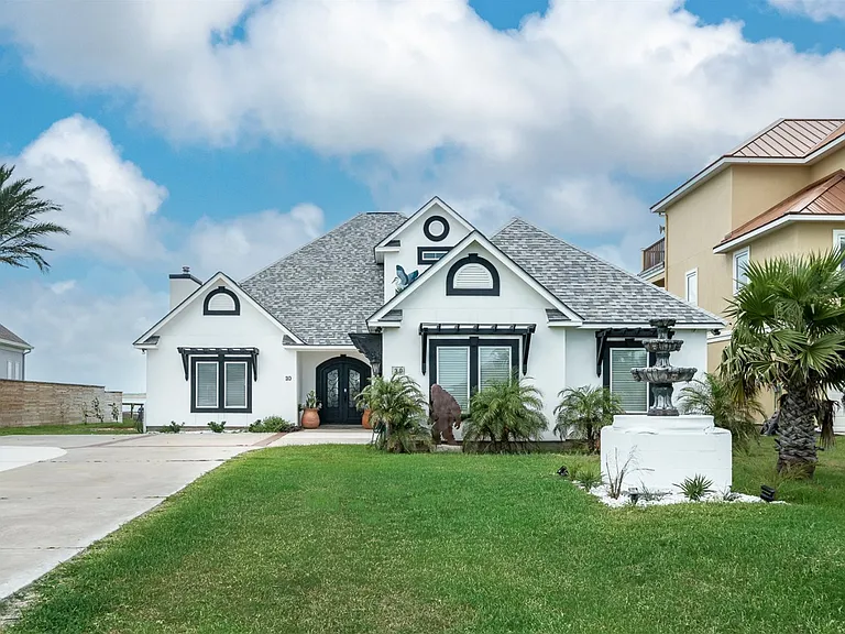 front of the house