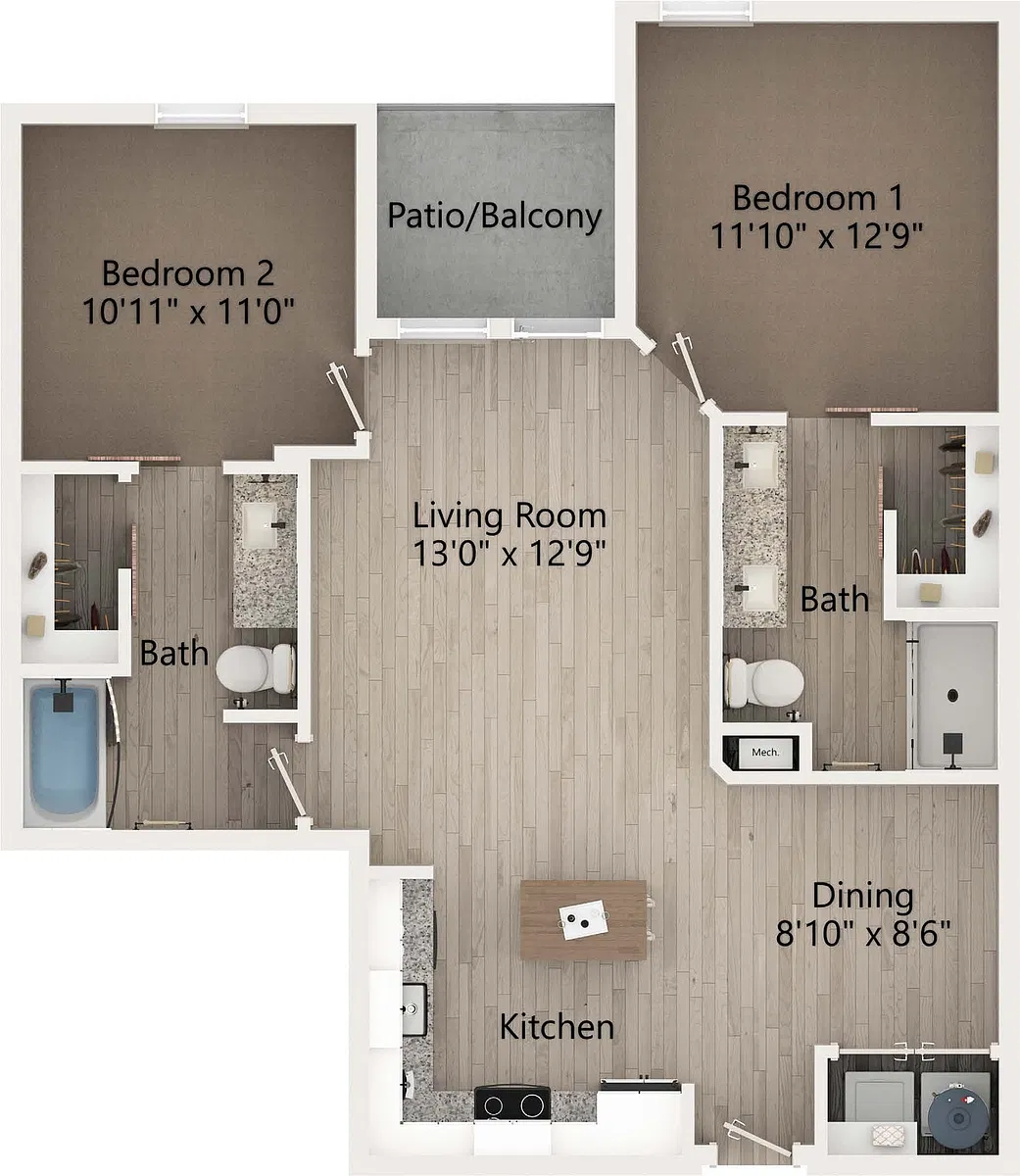 Floor plan B1B