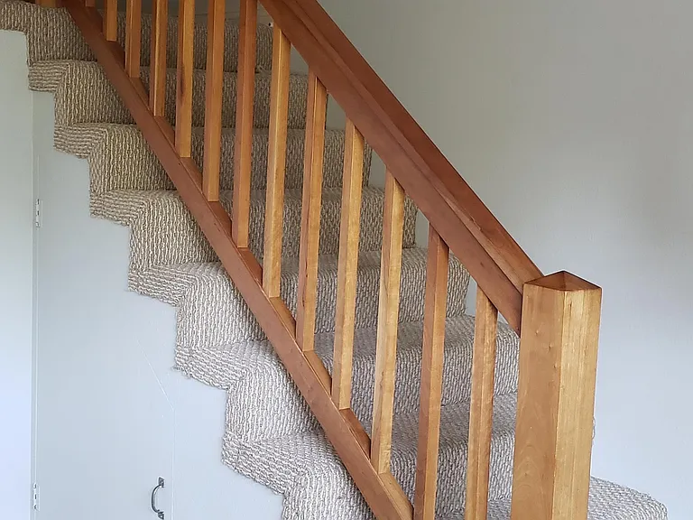 stairs leading up to the loft