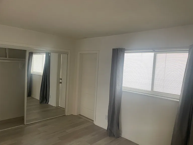 Closet and bedroom